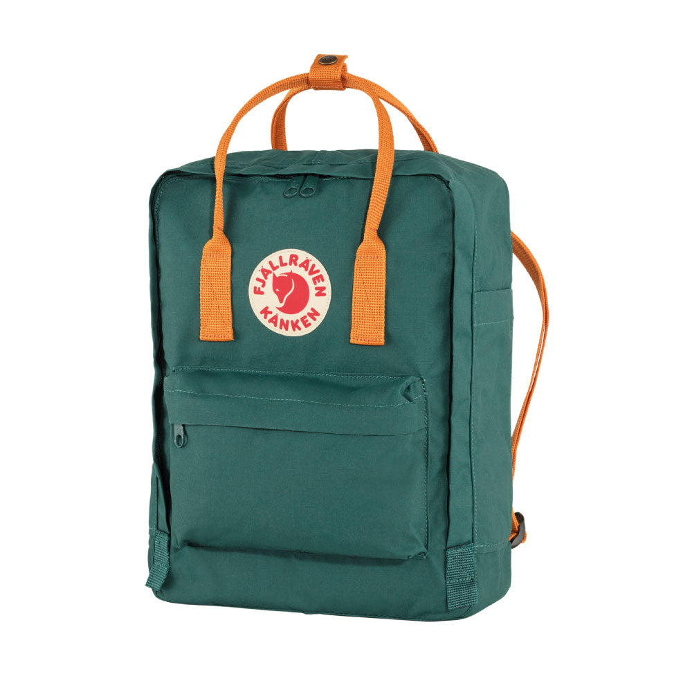 Mochila Fjallraven Kanken Arctic Green-Spicy Orange Unisex