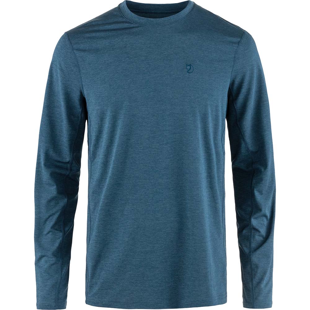 Polo Fjallraven Abisko Day Hike Ls M Indigo Blue Hombre