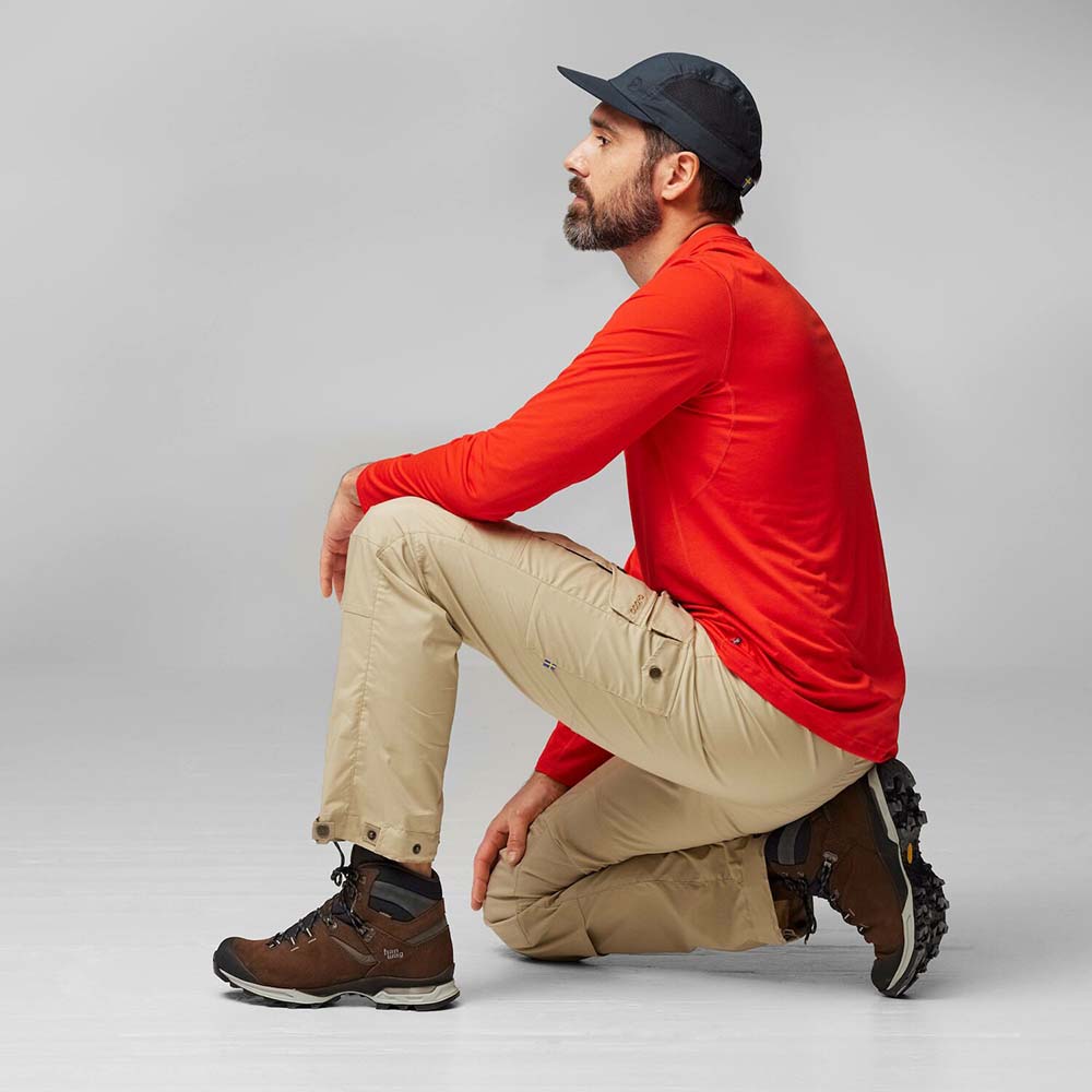 Polo Fjallraven Abisko Day Hike Ls M Indigo Blue Hombre