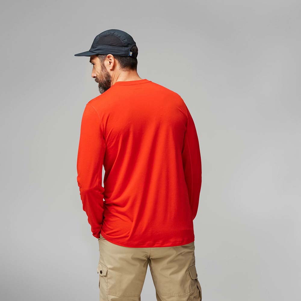 Polo Fjallraven Abisko Day Hike Ls M Indigo Blue Hombre