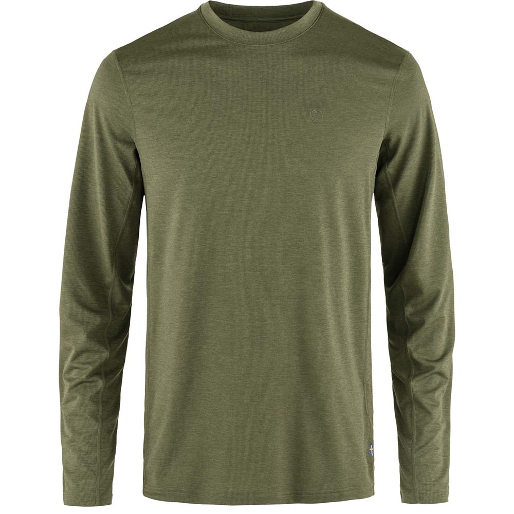Polo Fjallraven Abisko Day Hike Ls M Green Hombre