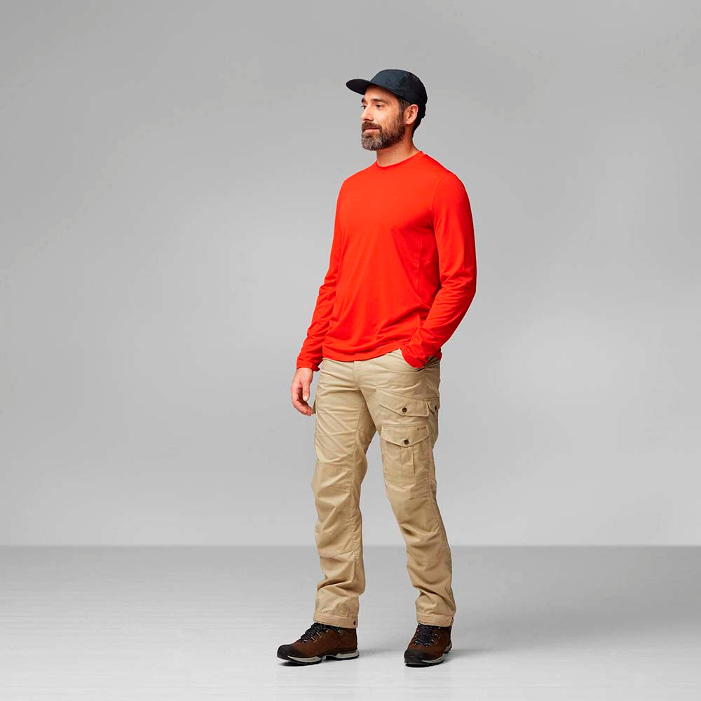 Polo Fjallraven Abisko Day Hike Ls M Green Hombre