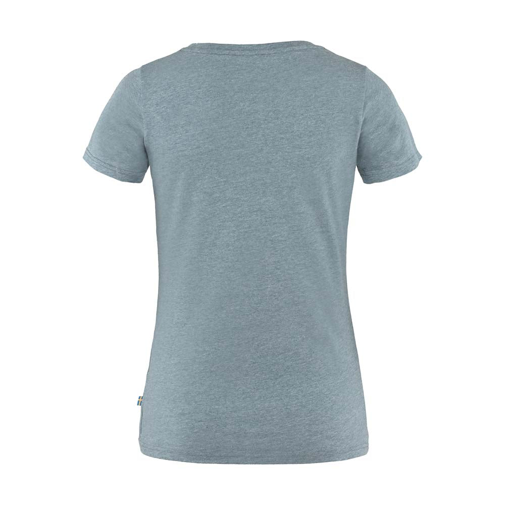 Polo Fjallraven 1960 Logo T-shirt Indigo Blue-Melange Mujer