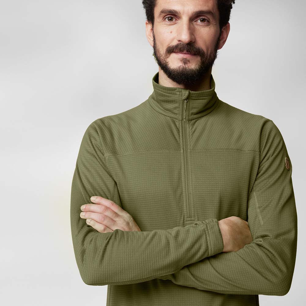 Casaca Fjallraven Abisko Lite Fleece Half Zip Hombre