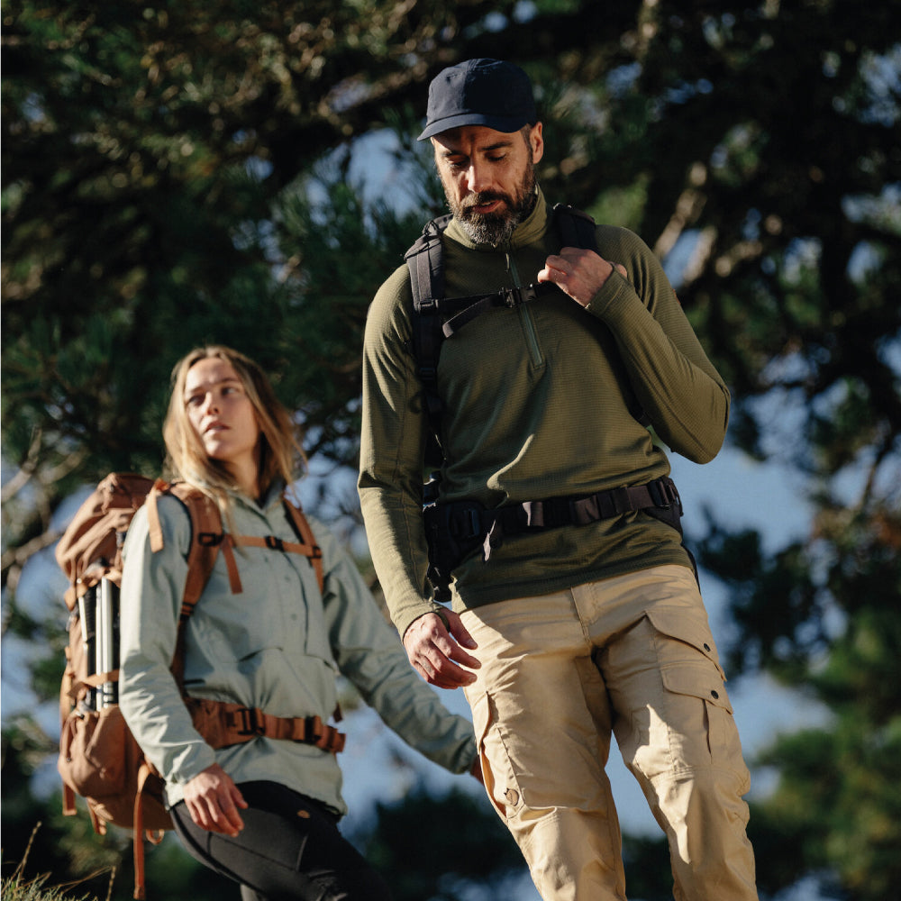 Casaca Fjallraven Abisko Lite Fleece Half Zip Hombre
