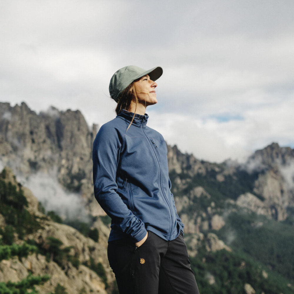 Casaca Abisko Lite Fleece Jacket Misty Green Mujer