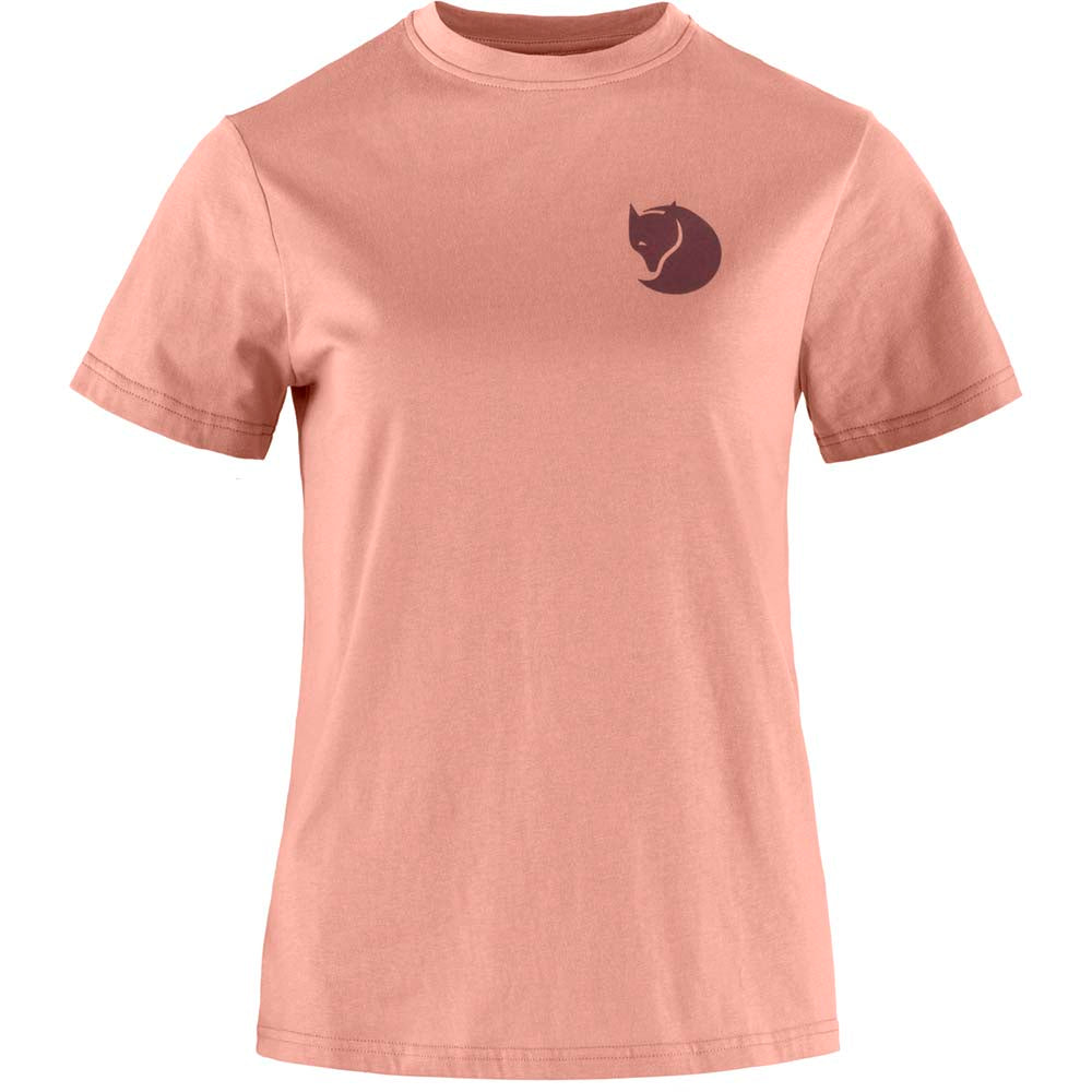 Polo Fjallraven Fox Boxy Logo Dusty Rose Mujer